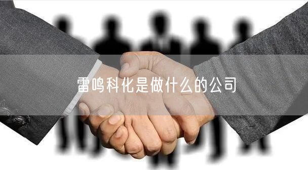 雷鸣科化是做什么的公司