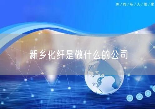 新乡化纤是做什么的公司