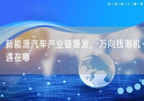 新能源汽车产业链爆发，万向钱潮机遇在哪