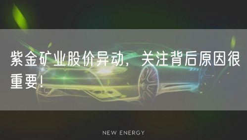 紫金矿业股价异动,关注背后原因很重要!
